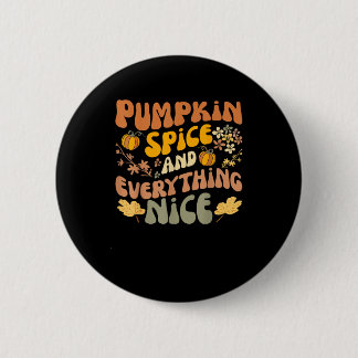 Badge Rond 5 Cm Épices citrouilles Et Tout Beau Automne Saison Aut