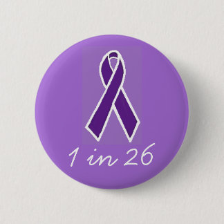 Badge Rond 5 Cm Épilepsie "1 dans 26" bouton