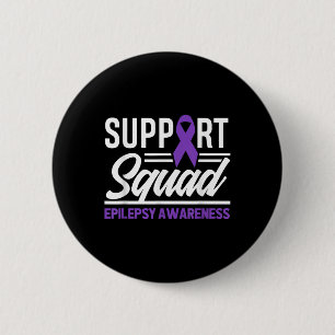 Badge Rond 5 Cm Epilepsie Guerrier Soutien Escadron Soutien Epilep