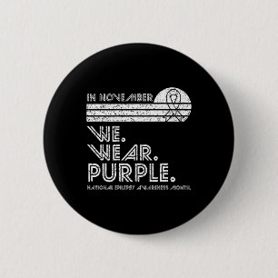Badge Rond 5 Cm Epilepsie mois de sensibilisation Novembre nous po