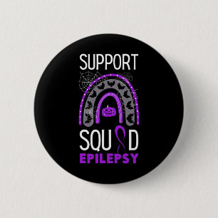 Badge Rond 5 Cm Epilepsie Violet Sensibilisation Équipe de ruban H