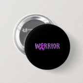 Badge Rond 5 Cm Epilepsy Awareness Warrior Purple Ribbon Leopard P (Devant & derrière)
