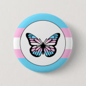 Badge Rond 5 Cm Épingle à papillon transgenre Pride (Devant)
