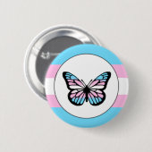 Badge Rond 5 Cm Épingle à papillon transgenre Pride (Devant & derrière)