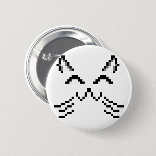 Badge Rond 5 Cm Épingle Contributeur De Chat (Devant & derrière)