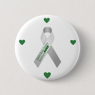 Badge Rond 5 Cm Épingle de blessure du cerveau Anoxique