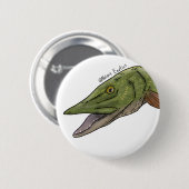 Badge Rond 5 Cm épingle de brochet du nord (Devant & derrière)