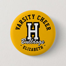 Épingle de Cheerleading Universitaire à Nom Person
