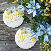 Badge Rond 5 Cm Épingle de douche nuptiale au citron pour la mère 