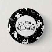 Badge Rond 5 Cm Épingle de fantôme Halloween (Devant)