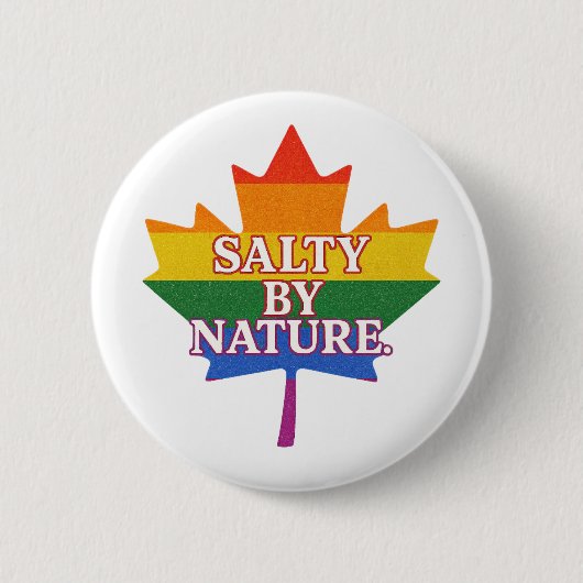 Badge Rond 5 Cm Épingle de fierté SaltyByNature (Devant)