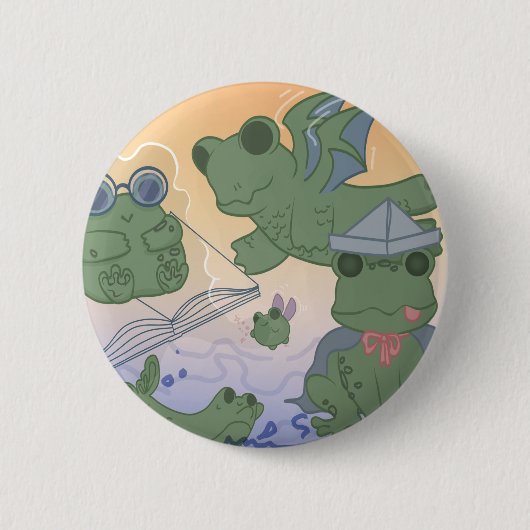 Badge Rond 5 Cm Épingle de grenouille (Devant)