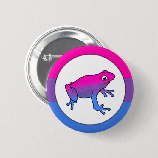Badge Rond 5 Cm Épingle de grenouille à queue bisexuelle (Devant & derrière)