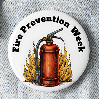 Badge Rond 5 Cm Épingle de la Semaine de sensibilisation à la prév