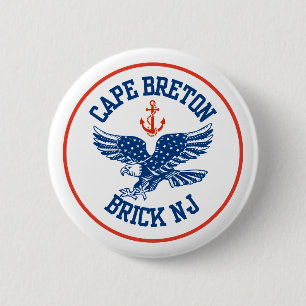 Badge Rond 5 Cm Épingle de l'aigle du Cap-Breton