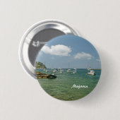 Badge Rond 5 Cm Épingle de Majorque (Devant & derrière)