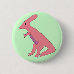 Badge Rond 5 Cm Épingle de parasaurolophus