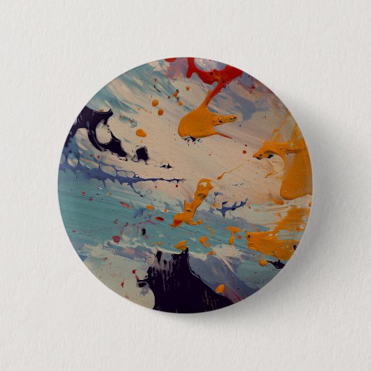 Badge Rond 5 Cm Épingle de peinture abstraite (Devant)
