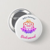 Badge Rond 5 Cm Épingle de soirée Imaginaire/D&D (Devant & derrière)