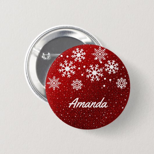 Badge Rond 5 Cm Épingle de vacances avec nom (Devant & derrière)