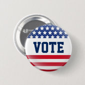 Badge Rond 5 Cm Épingle d'indicateur de vote (Devant & derrière)