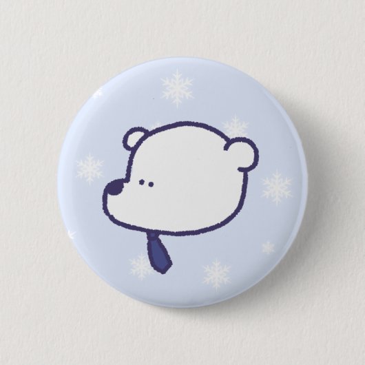 Badge Rond 5 Cm Épingle d'ours à glace (Devant)