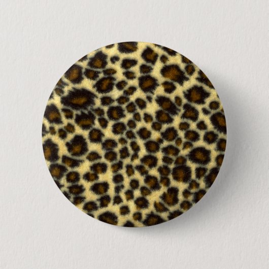 Badge Rond 5 Cm Épingle Empreinte de léopard (Devant)