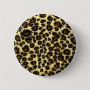 Badge Rond 5 Cm Épingle Empreinte de léopard