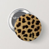 BADGE ROND 5 CM ÉPINGLE IMPRIMÉ GUÉPARD (Devant & derrière)