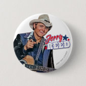 Badge Rond 5 Cm Épingle Jerry Reed (Devant)