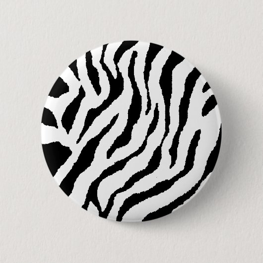 Badge Rond 5 Cm Épingle rayée zèbre (Devant)