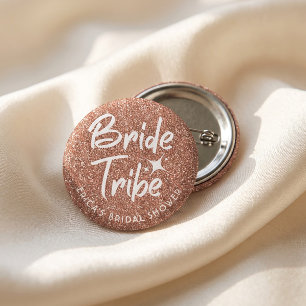 Badge Rond 5 Cm Épingle rose gold pour enterrement de vie de jeune