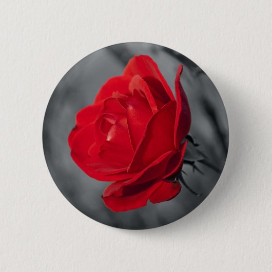Badge Rond 5 Cm Épingle Rose Rouge (Devant)