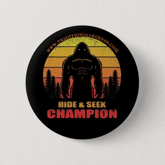 Badge Rond 5 Cm Épingle Sasquatch (Devant)