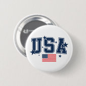 Badge Rond 5 Cm Épingle USA (Devant & derrière)