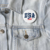 Badge Rond 5 Cm Épingle USA (En situation)