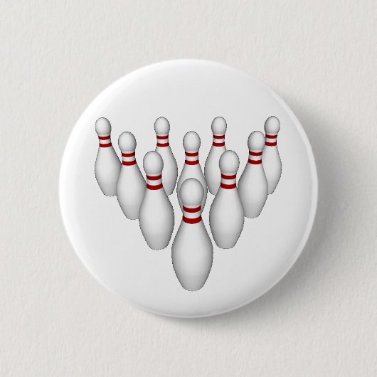 Badge Rond 5 Cm Épingles de Bowling - Bouton #2 (Devant)