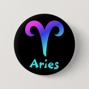 Badge Rond 5 Cm Épingles du bouton zodiaque Aries