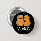 Badge Rond 5 Cm Épingles Funny Nugget Couple Pun Dark BG (Devant & derrière)