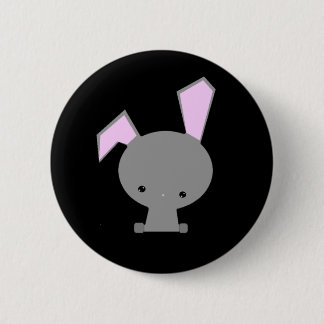 Badge Rond 5 Cm Épinglette Bouton Lapin Kawaii Mignon