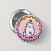 Badge Rond 5 Cm Épinglette chat chaton bébé (Devant & derrière)