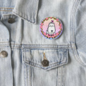 Badge Rond 5 Cm Épinglette chat chaton bébé (En situation)