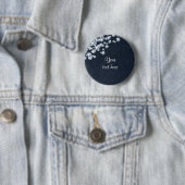 Badge Rond 5 Cm Épinglette d'anniversaire de la princesse en jean  (En situation)