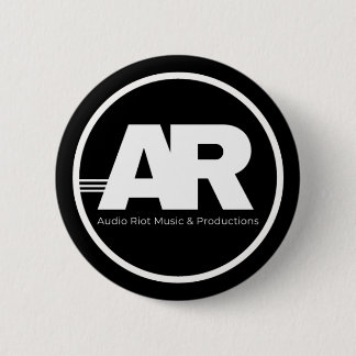 Badge Rond 5 Cm Épinglette de cercle de logo Audio Riot
