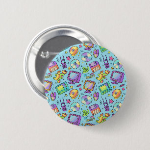 Badge Rond 5 Cm Épinglette de disque dur esthétique rétro Y2K