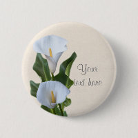 Épinglette de fleur de calla lily florale de maria