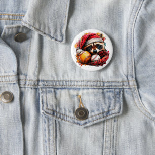 Badge Rond 5 Cm Épinglette de Raton Laveur de Coup de Circuit Ho-H