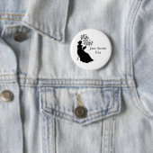 Badge Rond 5 Cm épinglette Jane Austen Fan (En situation)