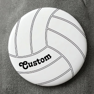 Badge Rond 5 Cm Épinglette ronde personnalisable de volleyball