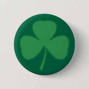 Badge Rond 5 Cm Épinglette shamrock de la Saint-Patrick